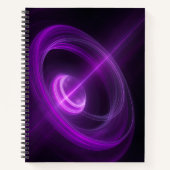 Violet Energy Vortex Spiral Notebook Notizblock (Vorderseite)