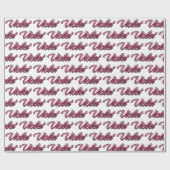 Violet faded pink personalisiertes Geschenkpapier (Flach)