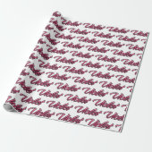 Violet faded pink personalisiertes Geschenkpapier (Ungerollt)