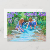 Violet Fairies Postkarte (Vorne/Hinten)
