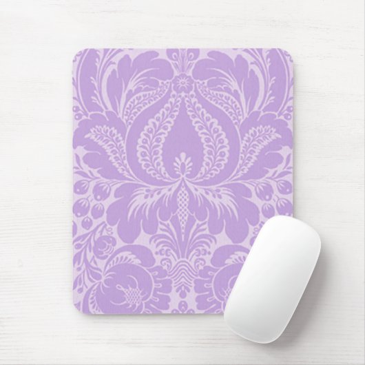 Violet Fantasy Floral Mouse Pad Mousepad (Mit Mouse)