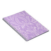 Violet Fantasy Floral Spiral Notebook Notizblock (Rechte Seite)