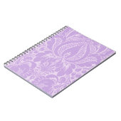 Violet Fantasy Floral Spiral Notebook Notizblock (Linke Seite)