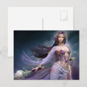 Violet Fantasy Postkarte (Vorne/Hinten)