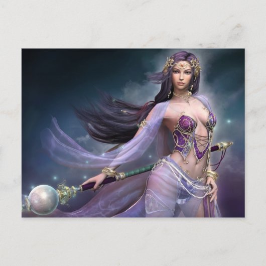 Violet Fantasy Postkarte (Vorderseite)