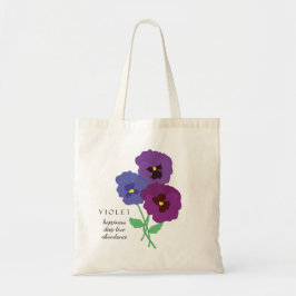Violet Februar Geburtsmonat Blume Bag Tragetasche