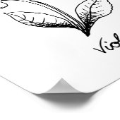 Violet Februar Geburtstag Poster (Ecke)