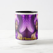 Violet Flame Angel Zweifarbige Tasse (Mittel)