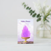 Violet Flame Chalice Visitenkarte (Stehend Vorderseite)
