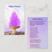 Violet Flame Chalice Visitenkarte (Vorne/Hinten)