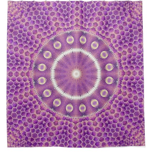 Violet Flame Hive Duschvorhang (Vorderseite)