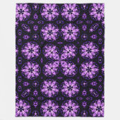 Violet Flame Spirit Mandala Quilt Muster Fleecedecke (Vorderseite)