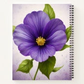 Violet Flora Journal, Floral Journal, Violet, Notizblock (Rückseite)
