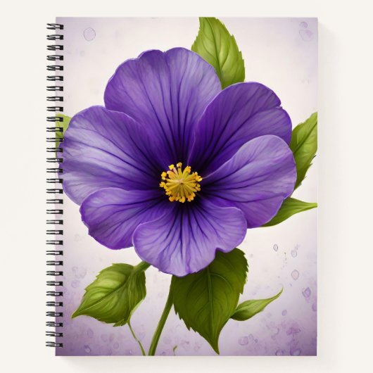 Violet Flora Journal, Floral Journal, Violet, Notizblock (Vorderseite)