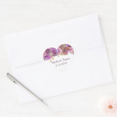 Violet Floral Boho Heart Sticker (Umschlag)