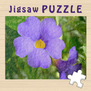 Violet Flower blühendes ästhetisches Foto -  Puzzle
