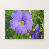 Violet Flower blühendes ästhetisches Foto - Puzzle (Horizontal)