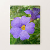 Violet Flower blühendes ästhetisches Foto - Puzzle (Vertikal)