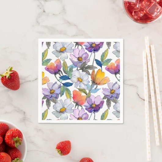 Violet Flower Coaster Serviette (Beispiel)