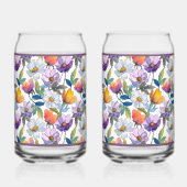 Violet Flower Soda Glass Dosenglas (Vorderseite)