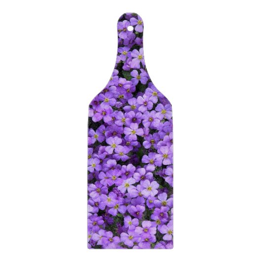 Violet Flowers Cutting Board Violets Schneidebrett (Vorderseite)