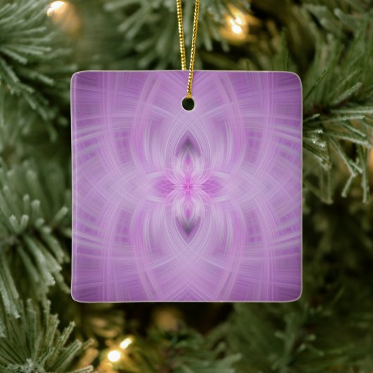 VIOLET - Fraktal Art - Keramikornament (Baum)