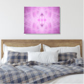 VIOLET - Fraktal Art - Leinwanddruck (Insitu (Schlafzimmer))