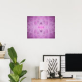 VIOLET - Fraktal Art - Poster (Heimbüro)