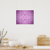 VIOLET - Fraktal Art - Poster (Küche)