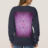 VIOLET - Fraktal Art - Sweatshirt (Rückseite)