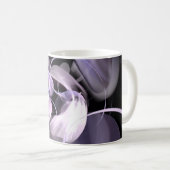 Violet Fraktal Flower Kaffeetasse (VorderseiteRechts)