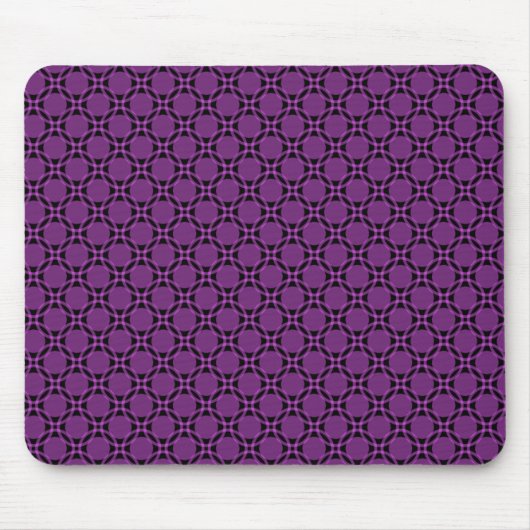 Violet Funky Circles Mousepad (Vorne)