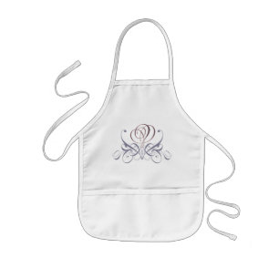 Violet Geblüht Rose Designer Bib Kinderschürze