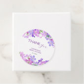 Violet Geranium floral Brautparty Vielen Dank Geschenkanhänger (Beispiel)