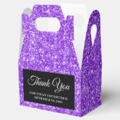Violet Glitzer 21. Geburtstag Vielen Dank Geschenkschachtel (Geöffnet)