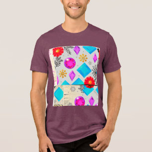 Violet Glow Light Serie von JoyCrys Studio Tri-Blend Shirt