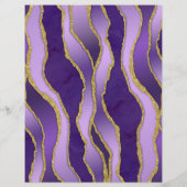 Violet Gold Marmor Agate Schönheitssalon Preislist (Rückseite)