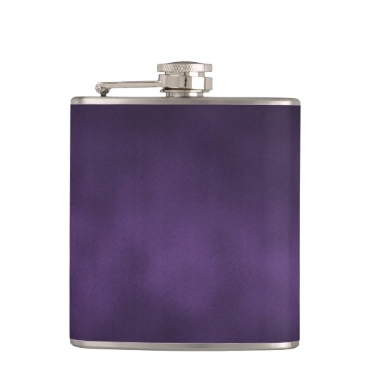Violet Gothic Ombre Kunst Flachmann (Vorderseite)