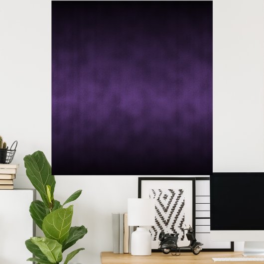 Violet Gothic Ombre Kunst Poster (Heimbüro)