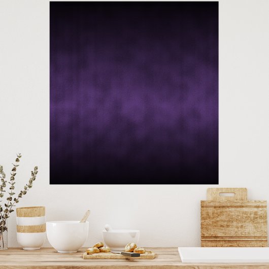 Violet Gothic Ombre Kunst Poster (Küche)