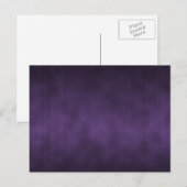 Violet Gothic Ombre Kunst Postkarte (Vorne/Hinten)