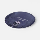 Violet Gothic Spooky ONE Geburtstag Pappteller (Schrägansicht)