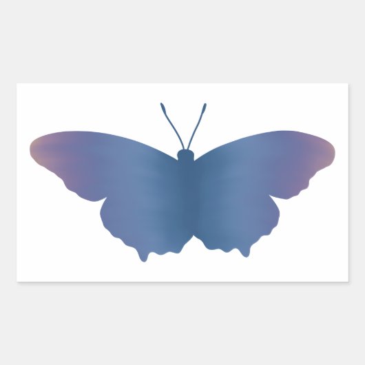 Violet Gradient Butterfly Sticker (Vorderseite)