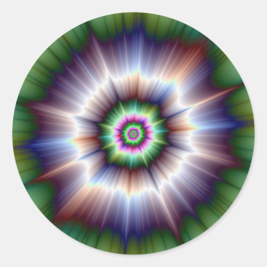 Violet Green und Blue Super Nova Sticker (Vorderseite)