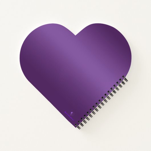 Violet Heart Notebook Notizblock (Rückseite)
