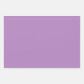 Violet Heliotrope Lila Blütenschatten 3 Töne Geschenkpapier Set (Vorderseite)