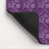 Violet Hexagons Muster Mousepad (Ecke)