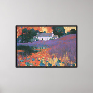 Violet Hill Farmhaus Leinwanddruck