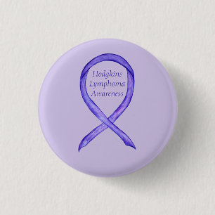 Violet Hodgkins Lymphoma Bänder Buttons