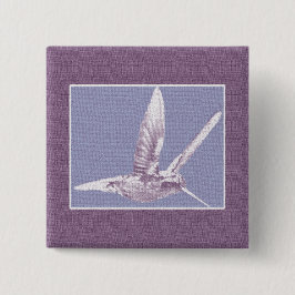 Violet Hummingbird Button